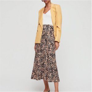 NWOT Aritzia Wilfred Leopard Midi Skirt